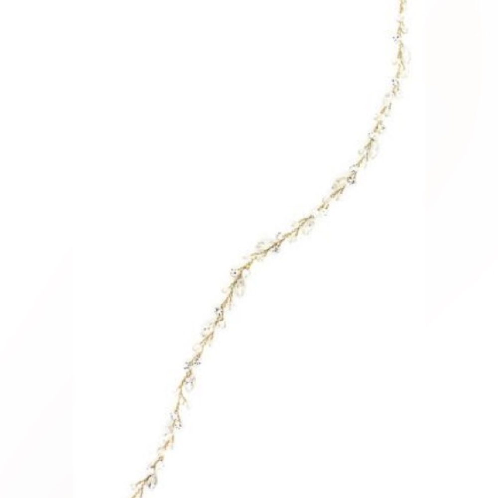 Norah Filigree Crystal Sash with Silk Ties